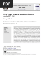 Use of Cement in Concrete According To European ST