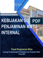 Dokumen Kebijakan Sistem Penjaminan Mutu Internal