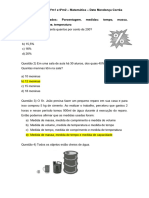 Avaliação Área 6ºm1 e 6ºm2 3º Trim