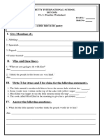 Grade 2 - English Practice Worksheet - FA 3