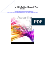 Accounting 10th Edition Hoggett Test Bank