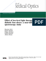 Effect of Low-Level Light Therapy On Diabetic Foot Ulcers A Near-Infrared Spectroscopy Study