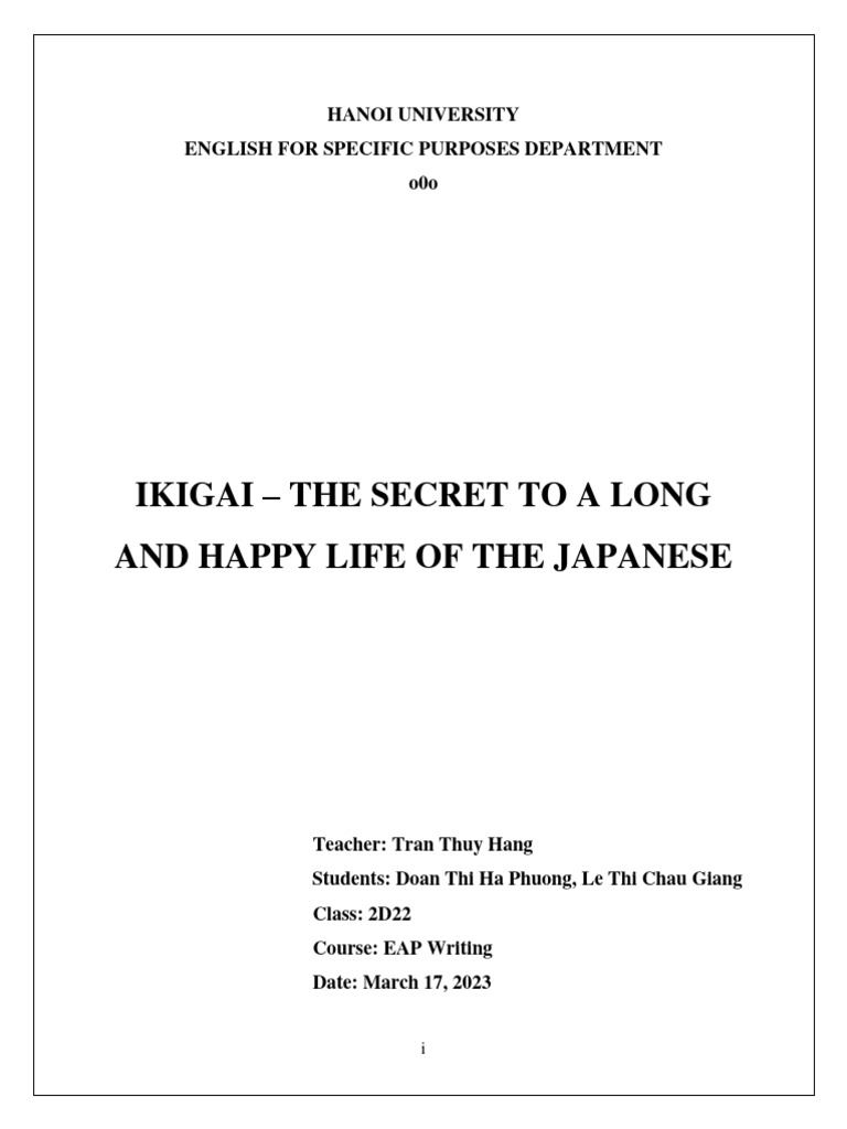 Ikigai intelligence overview