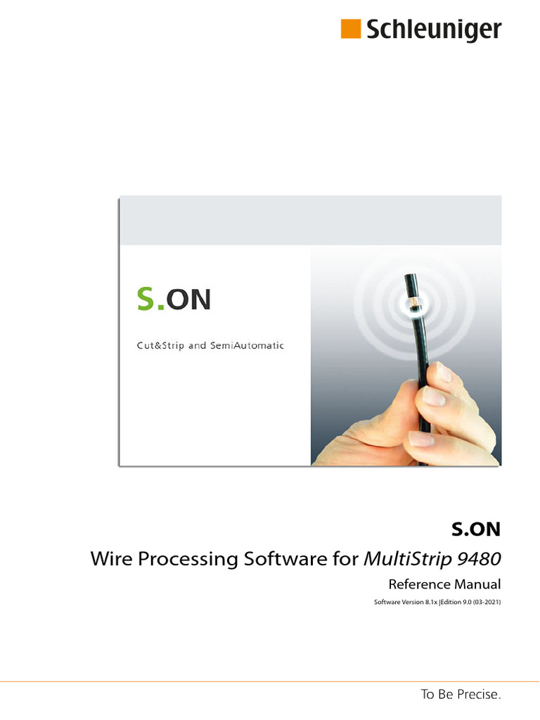 Wire Processing Software For Multistrip 9480: Reference Manual | PDF