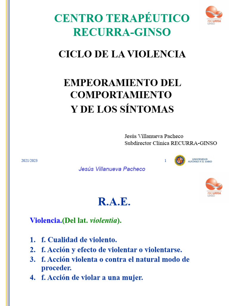 Ciclo de Violencia y Comportamiento Adolescente | PDF | Violencia ...