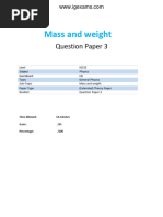 13.3-Mass and Weight-Cie Igcse Physics Ext-Theory-Qp Core 2