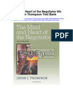 Mind and Heart of The Negotiator 6th Edition Thompson Test Bank