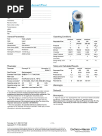 Sizing-0417 For E H Flow Meter | PDF | Flow Measurement | Fluid Dynamics