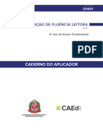 Portugues Caderno de Fluencia 6º Ano Professor CAED