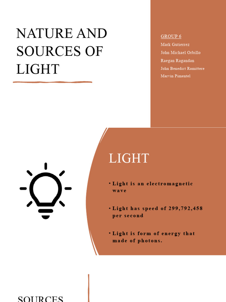 Nature and Sources of Light PDF