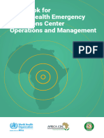 WHO 2021 Public Health Emergency Operations Center Operations and