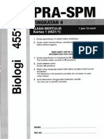 Form 4 Bio Chap 1 To 7 Paper 1