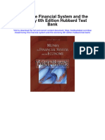Money The Financial System and The Economy 6th Edition Hubbard Test Bank