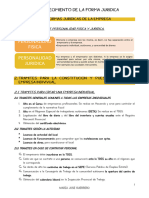 Tema 2. Establecimientos de La Formas Juridicas de La Empresa