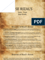 Rizal's Exile Trial and Death (Group 4)