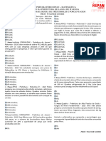 Ficha 04 LAGOA DE ITAENGA IEPAN MATEMÁTICANÚMEROS DECIMAIS, REGRA DE TRÊS SIMPLES, PORCENTAGEM E QUESTÕES CONCURSO