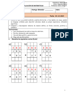 Evaluación Sumas y Restas Con Canje 24-10-23 Adecuada