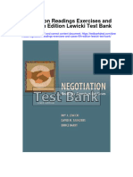 Negotiation Readings Exercises and Cases 6th Edition Lewicki Test Bank