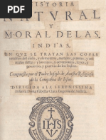 Historia Natural Moral de Indias Padre Jesuita 1589 PDF | PDF ...