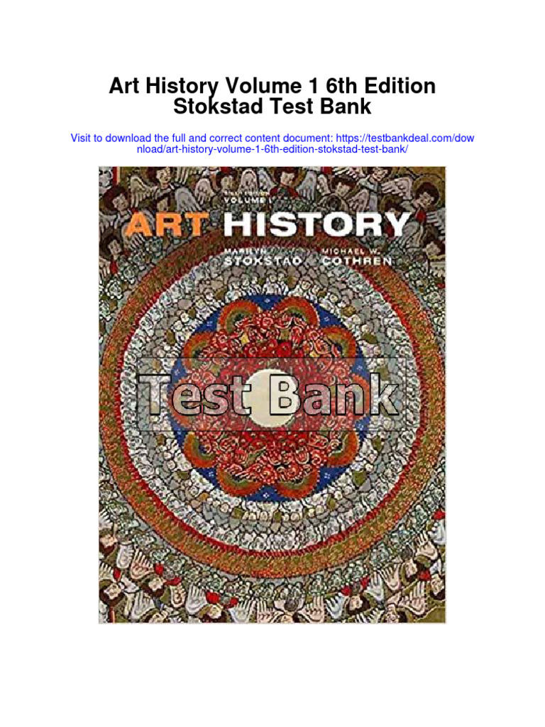 Art History Volume 1 6th Edition Stokstad Test Bank PDF Mosaic