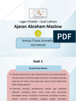 Tugas Filsafat3 - Ajaran Abraham Maslow - Annisa Triana J