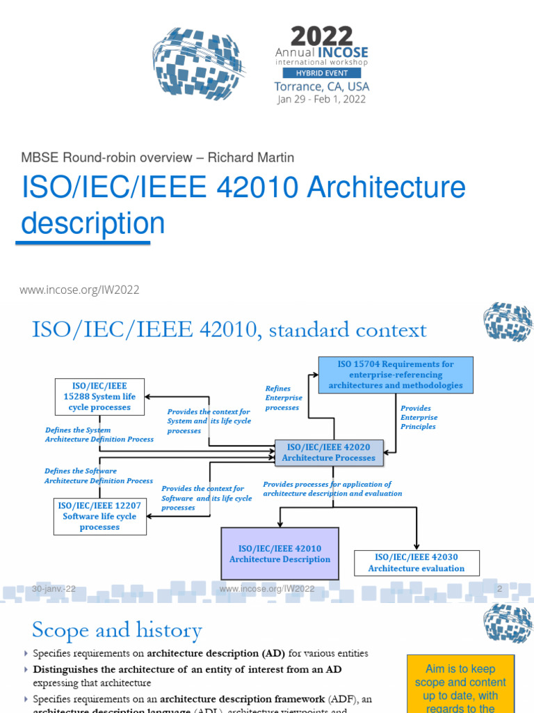 Iw2022 Iso Iec Ieee 42010 Update | PDF | Software Architecture ...