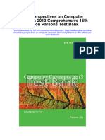 New Perspectives On Computer Concepts 2013 Comprehensive 15th Edition Parsons Test Bank