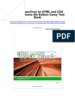 New Perspectives On HTML and Css Comprehensive 6th Edition Carey Test Bank