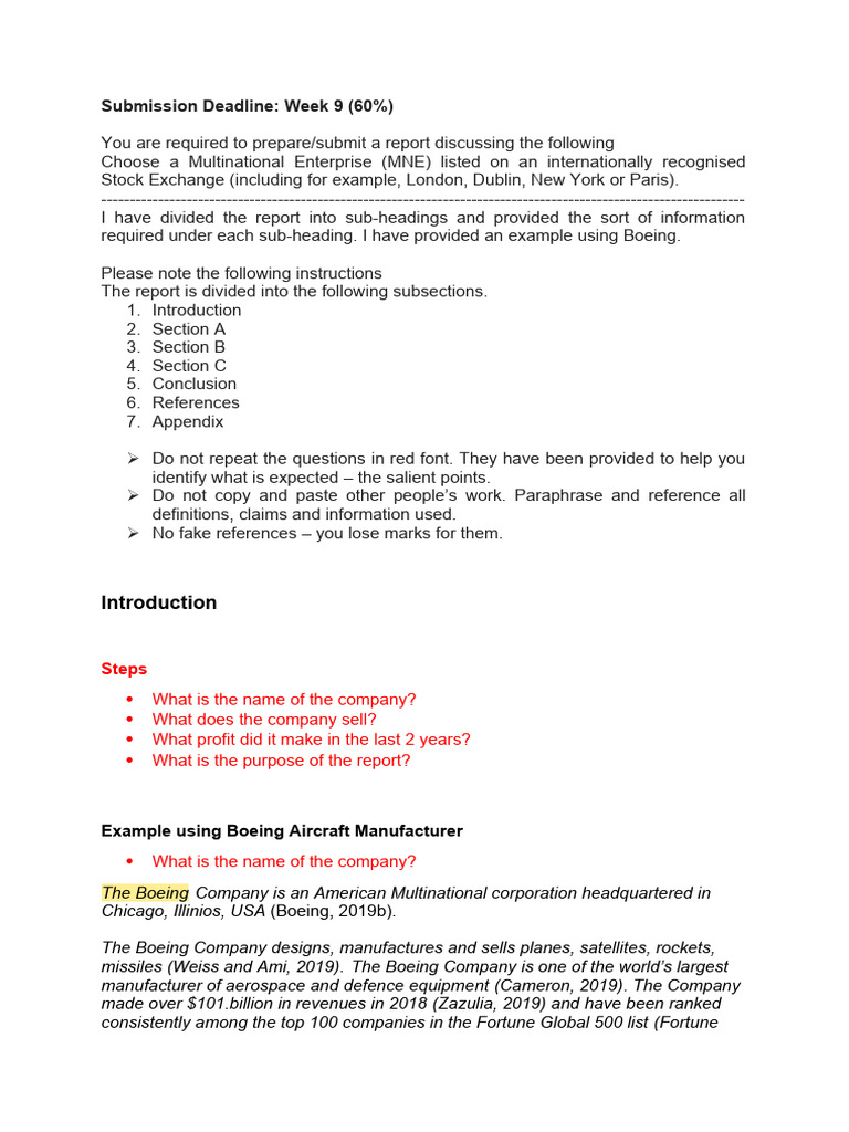 MNE Financial Report Guidelines | PDF | Dividend | Capital Structure