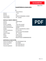 Transferencia Bancaria: Detalle Cuenta Débito