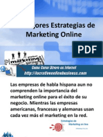 Las Mejores Estrategias de Marketing Online - PPT