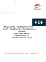 Problemas Propuestos 02. Calor y Temperatura