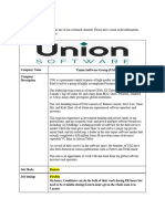 Union Software Group (USG) - Private Equity Analyst