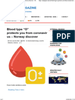 Blood Type 'O' Protects You From Coronavirus