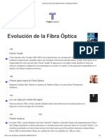 Evolución de La Fibra Óptica Timeline - Timetoast Timelines