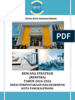 Renstra 2024-2026 Dinas Perpustakaan Dan Kearsipan