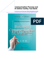 Business Communication Process and Product 8th Edition Guffey Test Bank