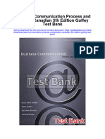 Business Communication Process and Product Canadian 5th Edition Guffey Test Bank