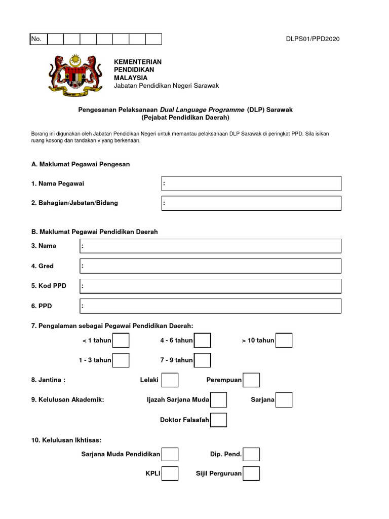 Pemantauan Pelaksanaan DLP Sarawak | PDF