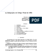 Everardo da Cunha Luna - O crime no anteprojeto de CP de 1981