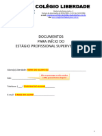 Documentos para Início Do Estágio Profissional Supervisionado