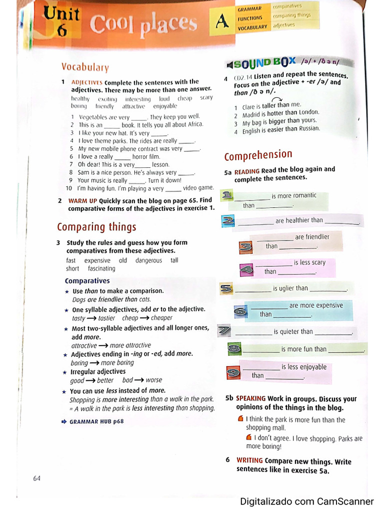 Unit 6 - Comparative and Superlative | PDF