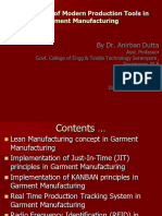 Part-I - Modern Production Techniques in Garment Manufacturing - Aug 2022