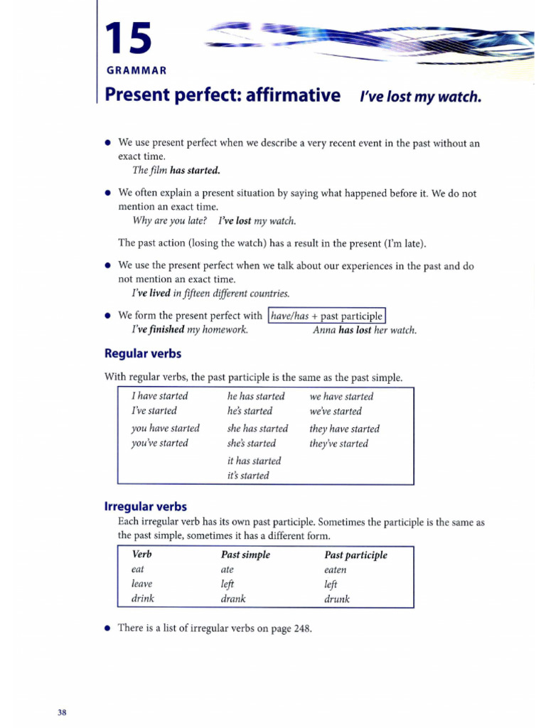 Present Perfect | PDF