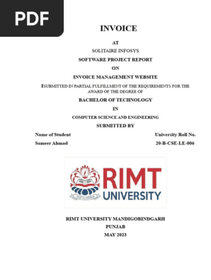 Software Proj Invoice sameer
