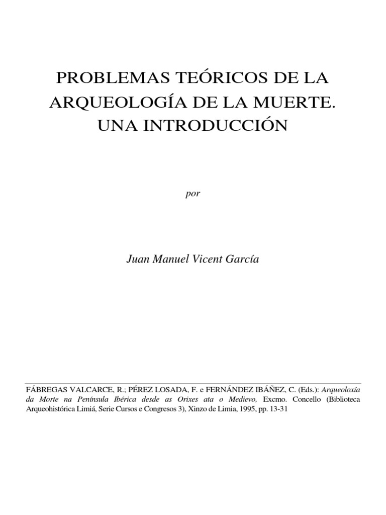 La Arqueología de La Muerte | PDF | Ideologías | Teoría