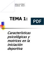 Nivel 1 Fútbol Psicología Tema 1