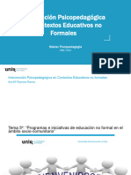 Tema 5º Master Psicopedagogía - Intervención P en Contextos Educativos No Formales