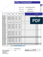 Timesheet For OCT - 2023