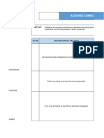 Acciones Correctivas - Servicios Generales